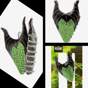 Disney Villains Maleficent claw hair clip / metal / NEW unused / cross posted